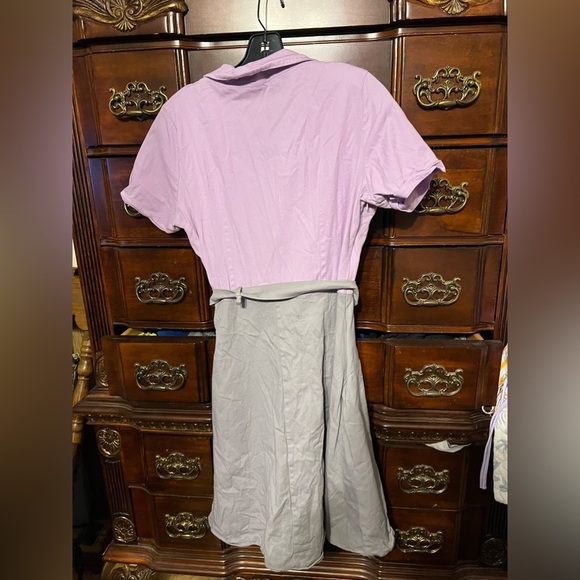 Cute gray/purple dress - Picture 2 of 2